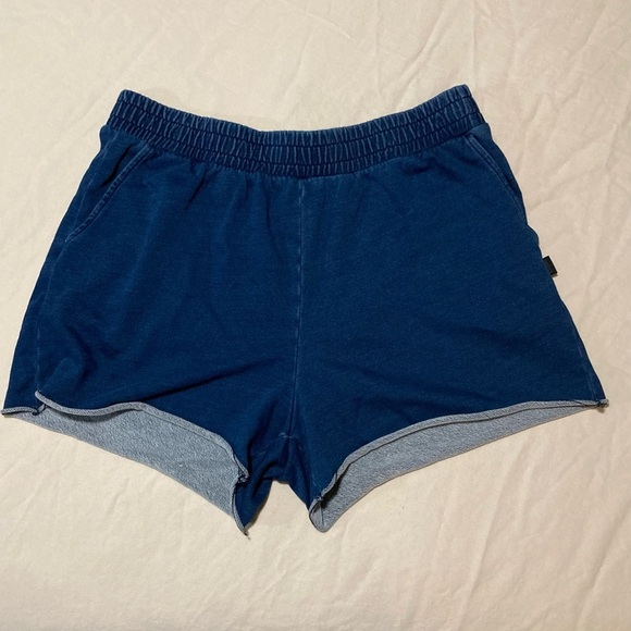Fabletics Blue Knit Athletic Shorts - Picture 1 of 14